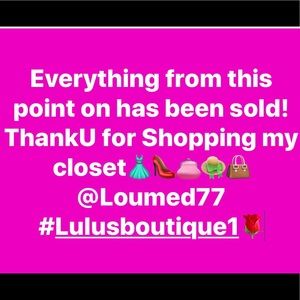 Everything from this point on has been sold